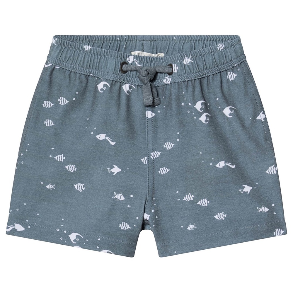 Rylee + Cru Angel Fish Swim Trunks in Storm